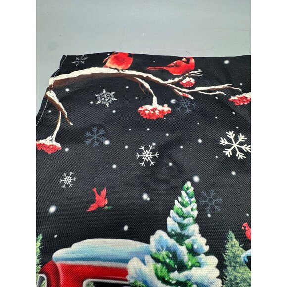 Sambosk Christmas Tree Truck Table Runner Snowman Farmhouse Table Runners READ - Picture 4 of 6